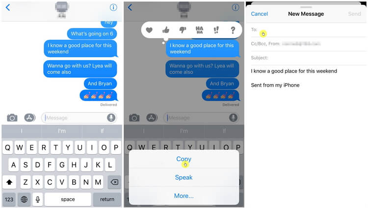 transfer text messages from iphone to pc